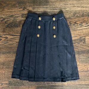 Vintage St. John Collection Pleated Knit Skirt